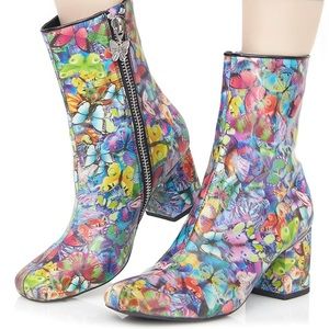 DollsKill Holographic Butterfly Boots